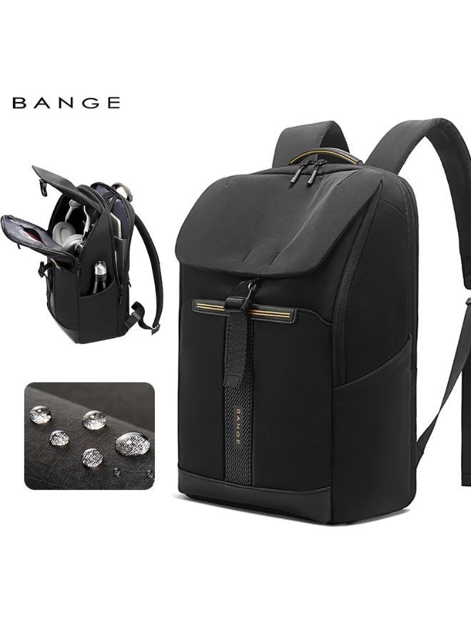 بانجي BANGE 8119 Black Hot Sell New Arrival Wholesale Soft Lightweight Waterproof Men Casual Laptop Backpack - Image 2